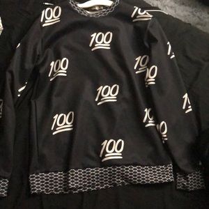 100 symbol silk sweatshirt